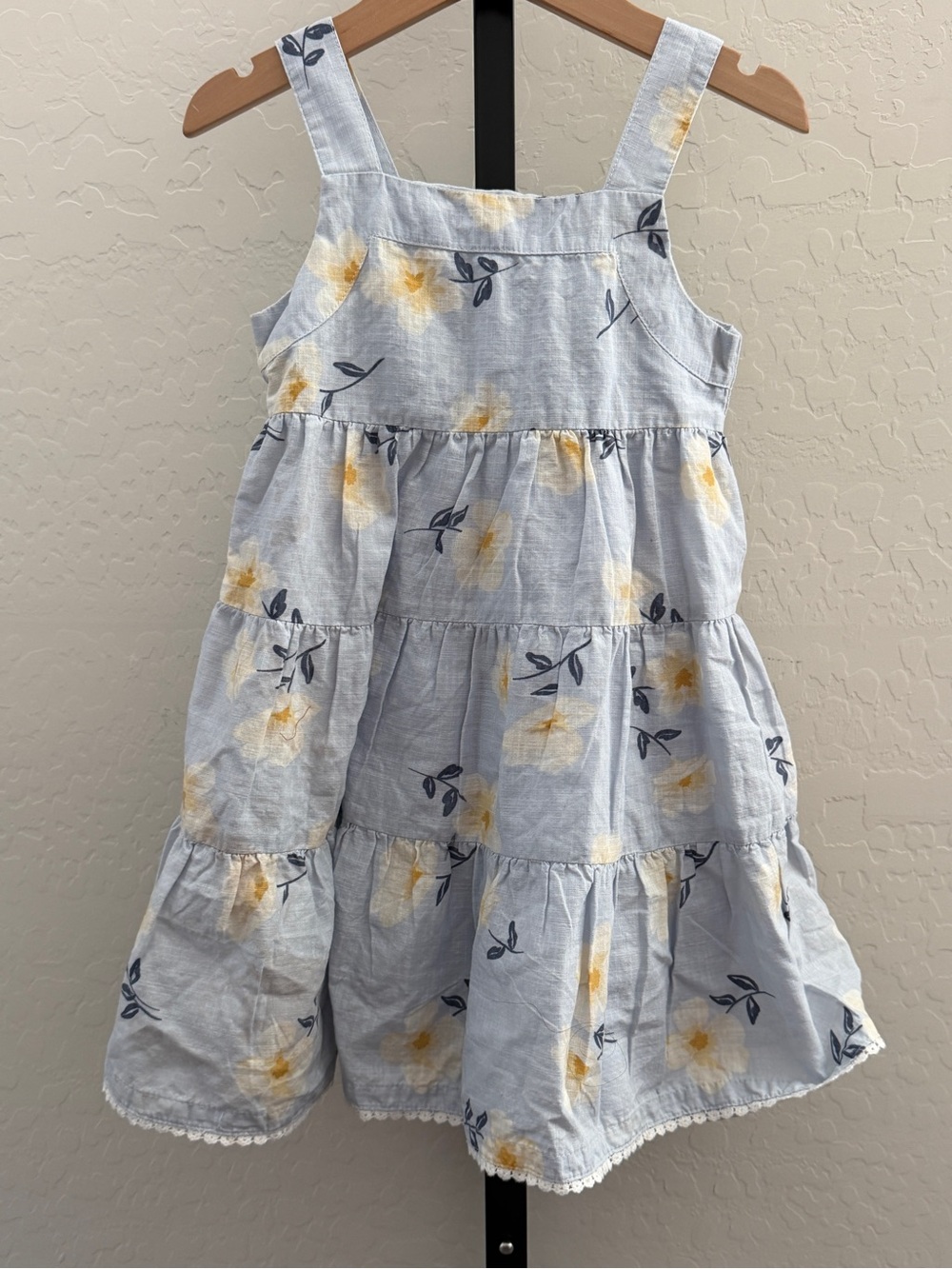 Joie Light Blue Floral toddler dress 5T
